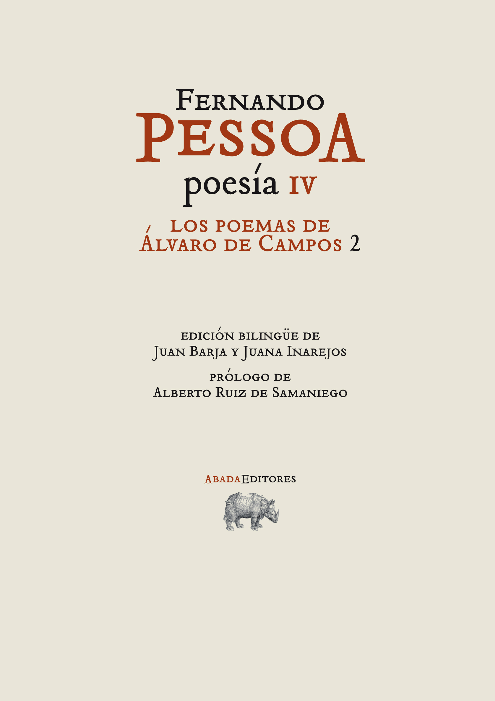 Los poemas de Álvaro de Campos 2