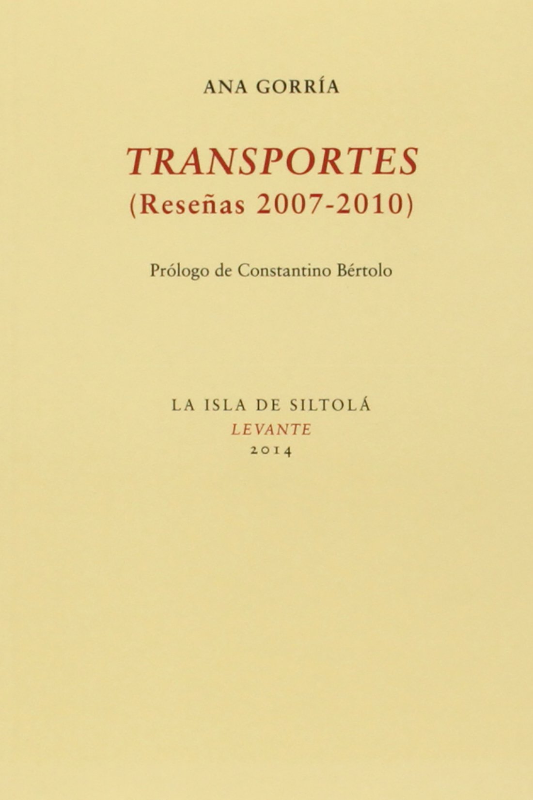Transportes (Reseñas 2007-2010)