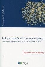 La ley, expresión de la voluntad general