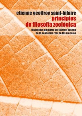 PRINCIPIOS DE FILOSOFIA ZOOLOGICA